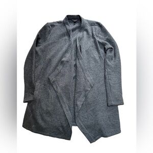 Herringbone Gray and Black Soft Jacket, Small (oversized)